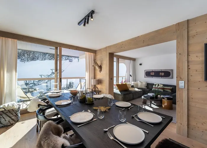 Spacieux Familial A Courchevel, Proche Pistes, Avec Balcon Et Services Inclus - Fr-1-562-76 公寓 谷雪维尔